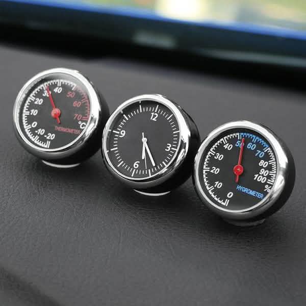 Auto Mini Uhr Uhrzeit Hygrometer Thermometer