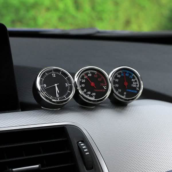 Auto Mini Uhr Uhrzeit Hygrometer Thermometer