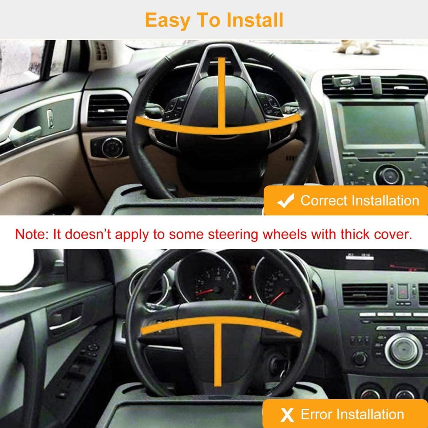 Auto-Lenkradablage