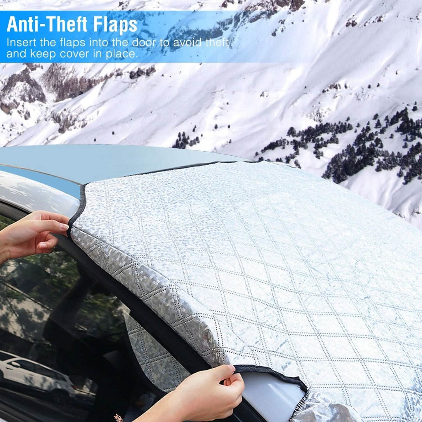 Auto-Schneeschutzfolie Winddichte magnetische Auto-Frontscheibenabdeckung