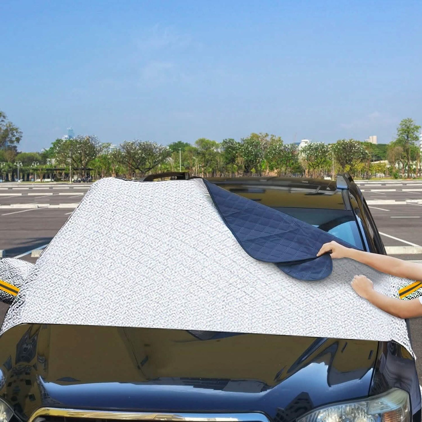 Auto-Schneeschutzfolie Winddichte magnetische Auto-Frontscheibenabdeckung
