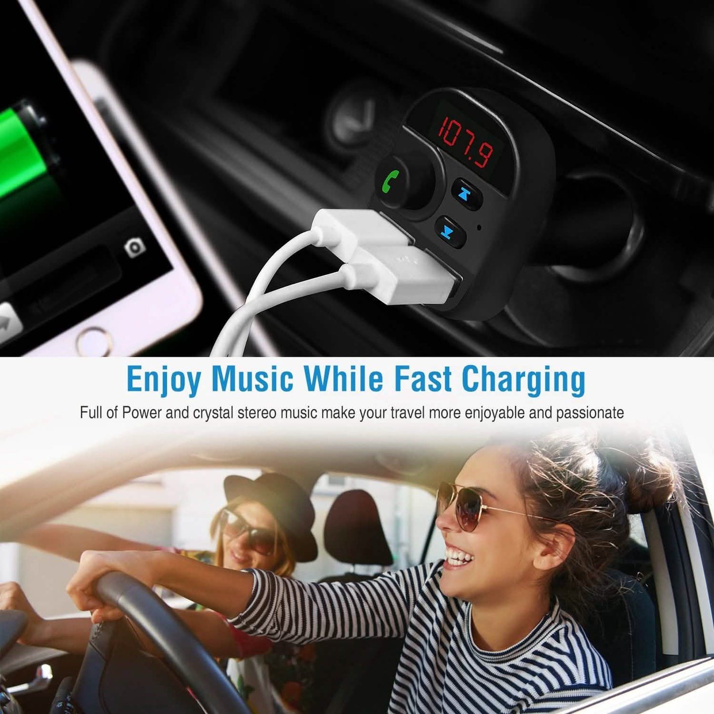 Kabelloser Auto-FM-Transmitter V5.1