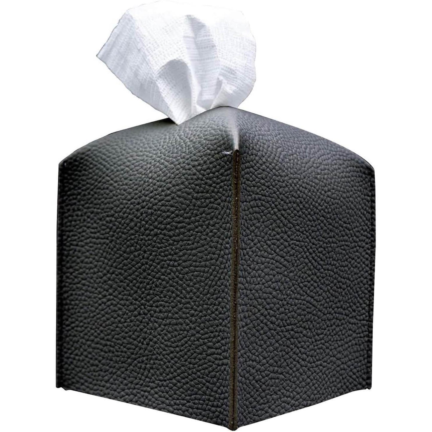 Carrotez Moderne Tissue-Box-Halter aus Kunstleder im Quadrat-Design