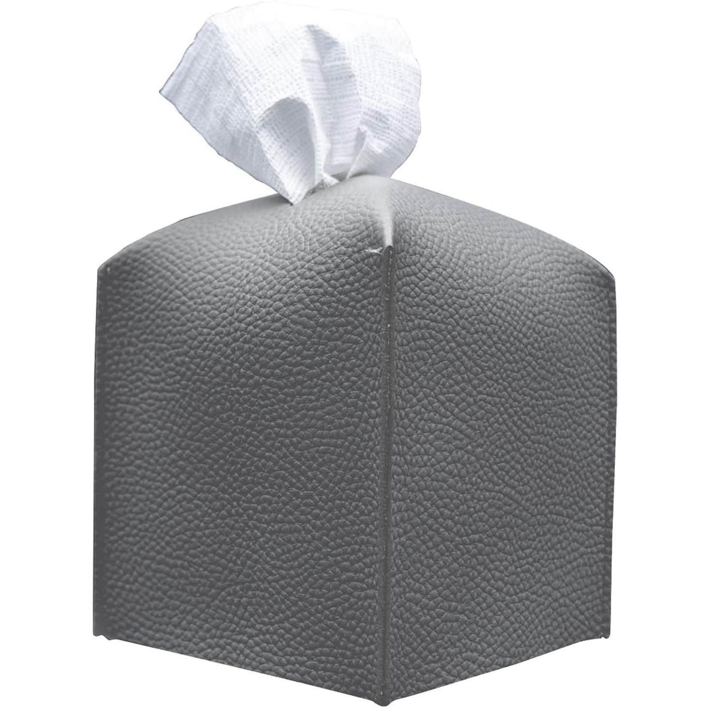 Carrotez Moderne Tissue-Box-Halter aus Kunstleder im Quadrat-Design