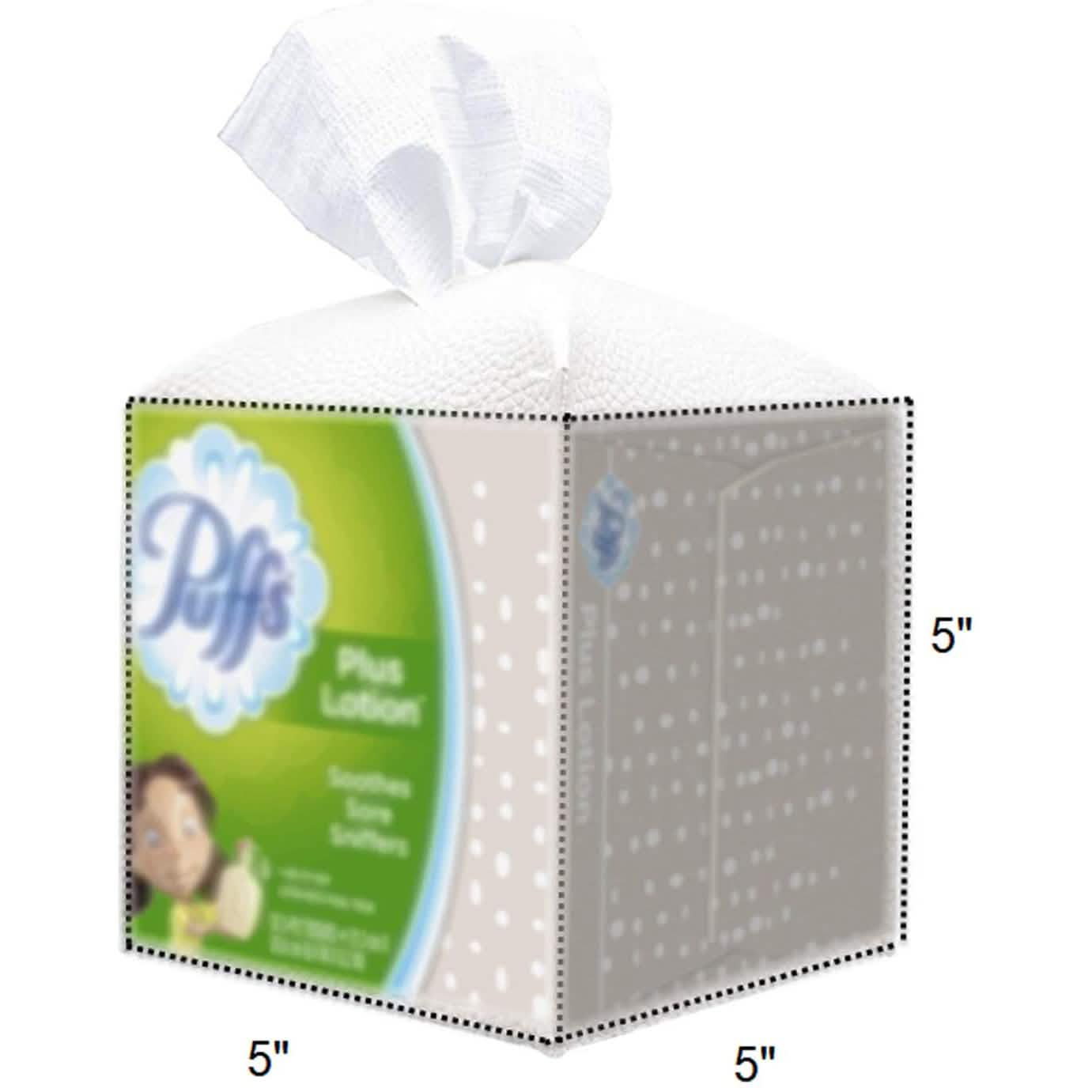 Carrotez Moderne Tissue-Box-Halter aus Kunstleder im Quadrat-Design