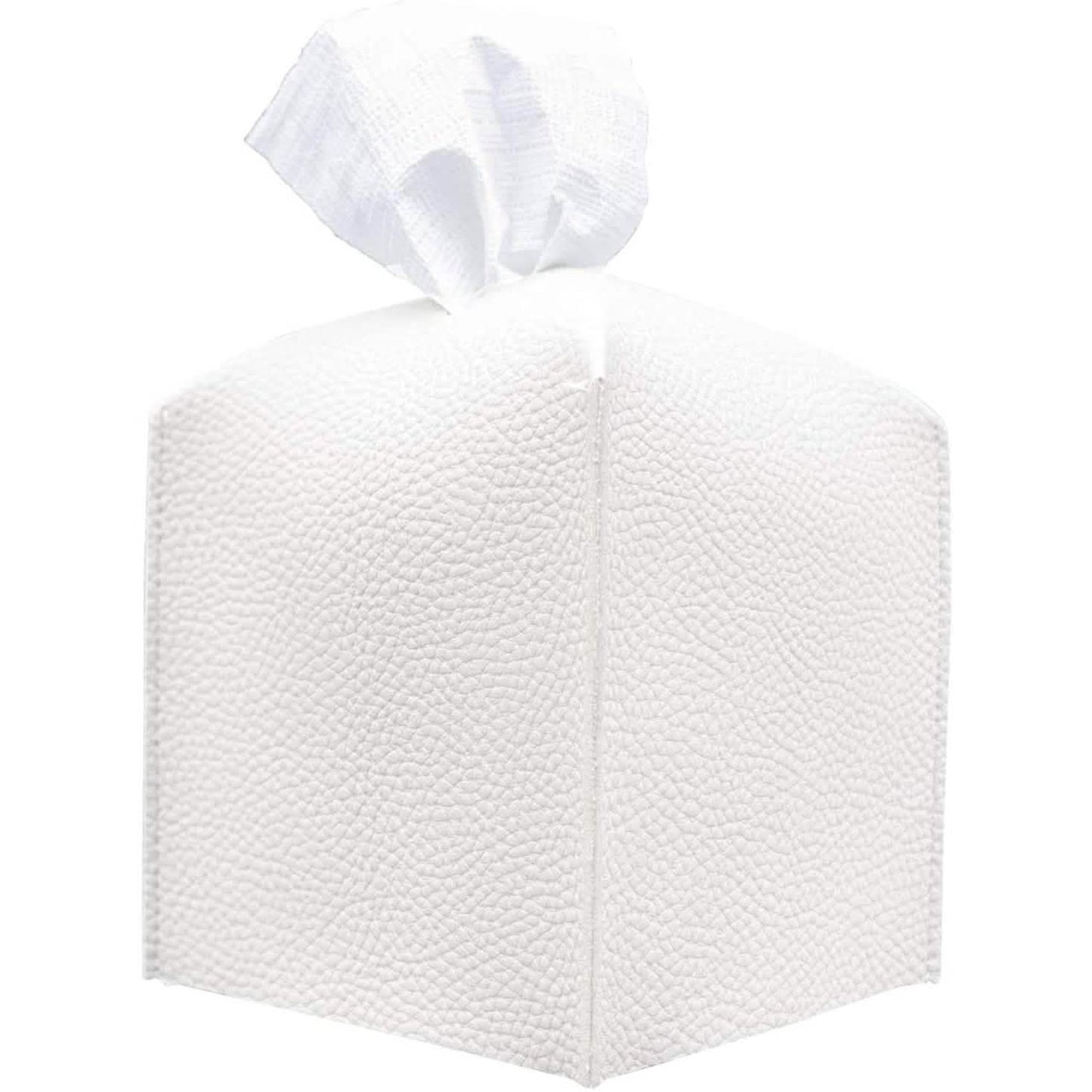 Carrotez Moderne Tissue-Box-Halter aus Kunstleder im Quadrat-Design