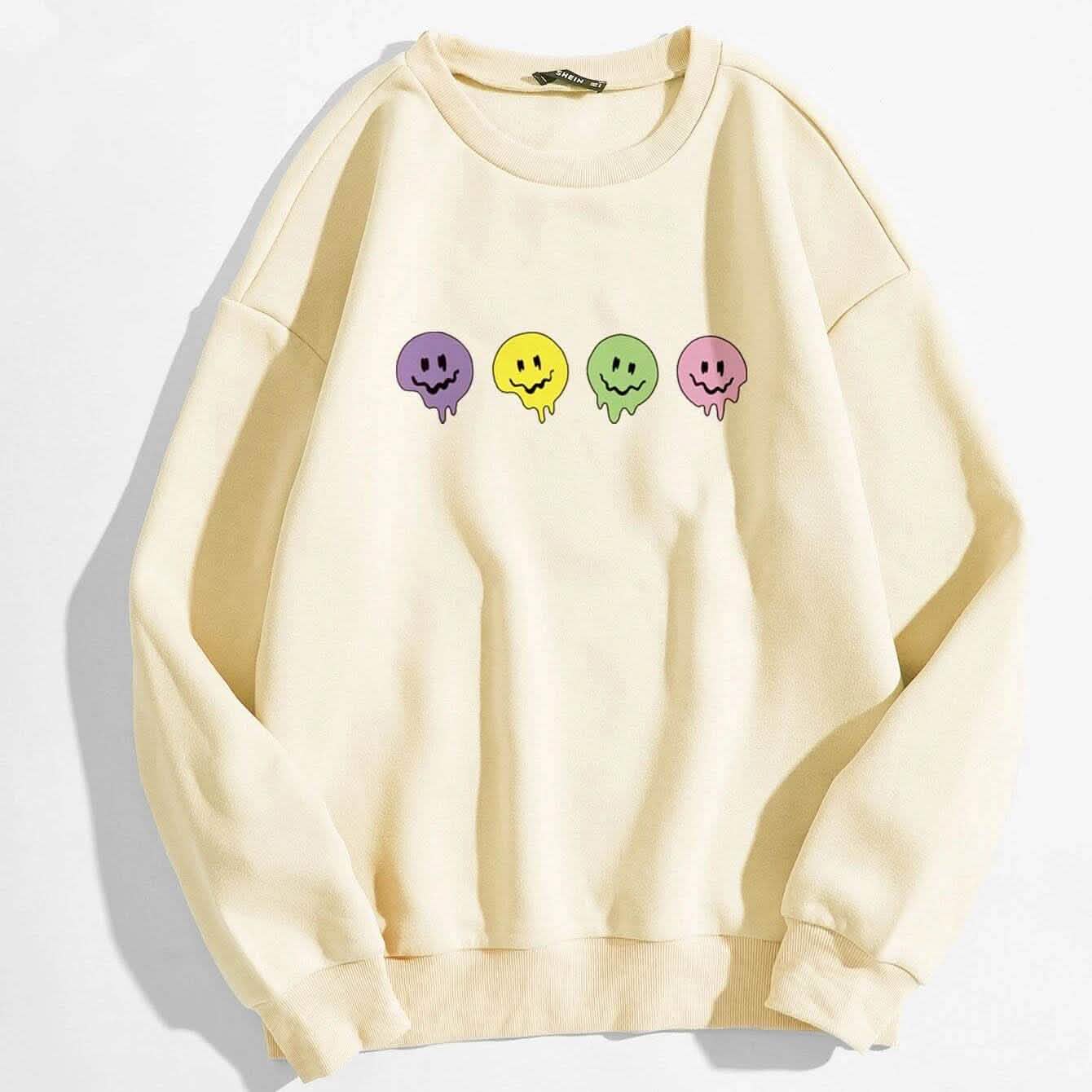 Cartoon-Grafik-Thermosweatshirt