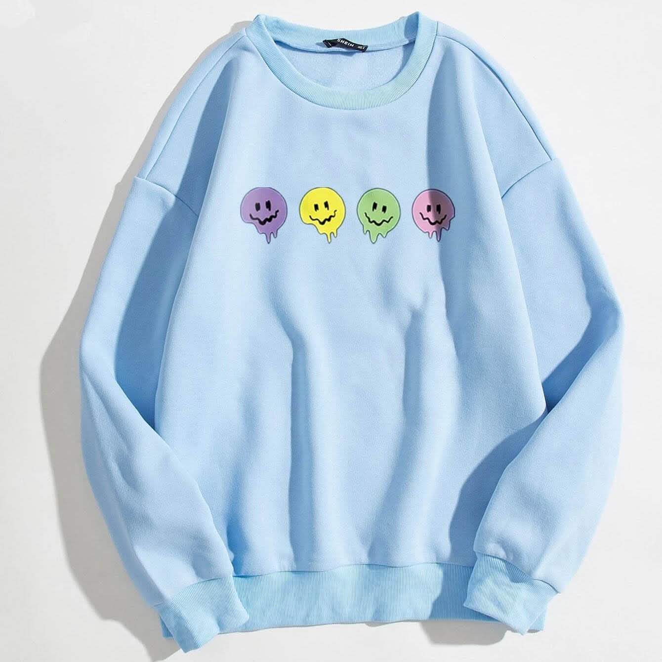Cartoon-Grafik-Thermosweatshirt