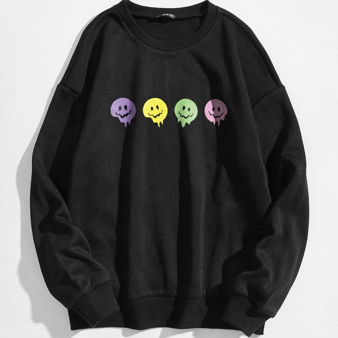 Cartoon-Grafik-Thermosweatshirt