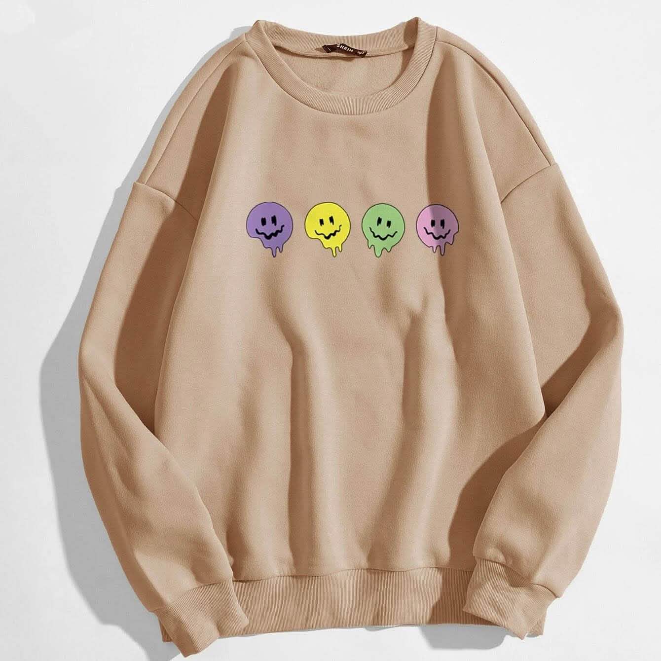 Cartoon-Grafik-Thermosweatshirt
