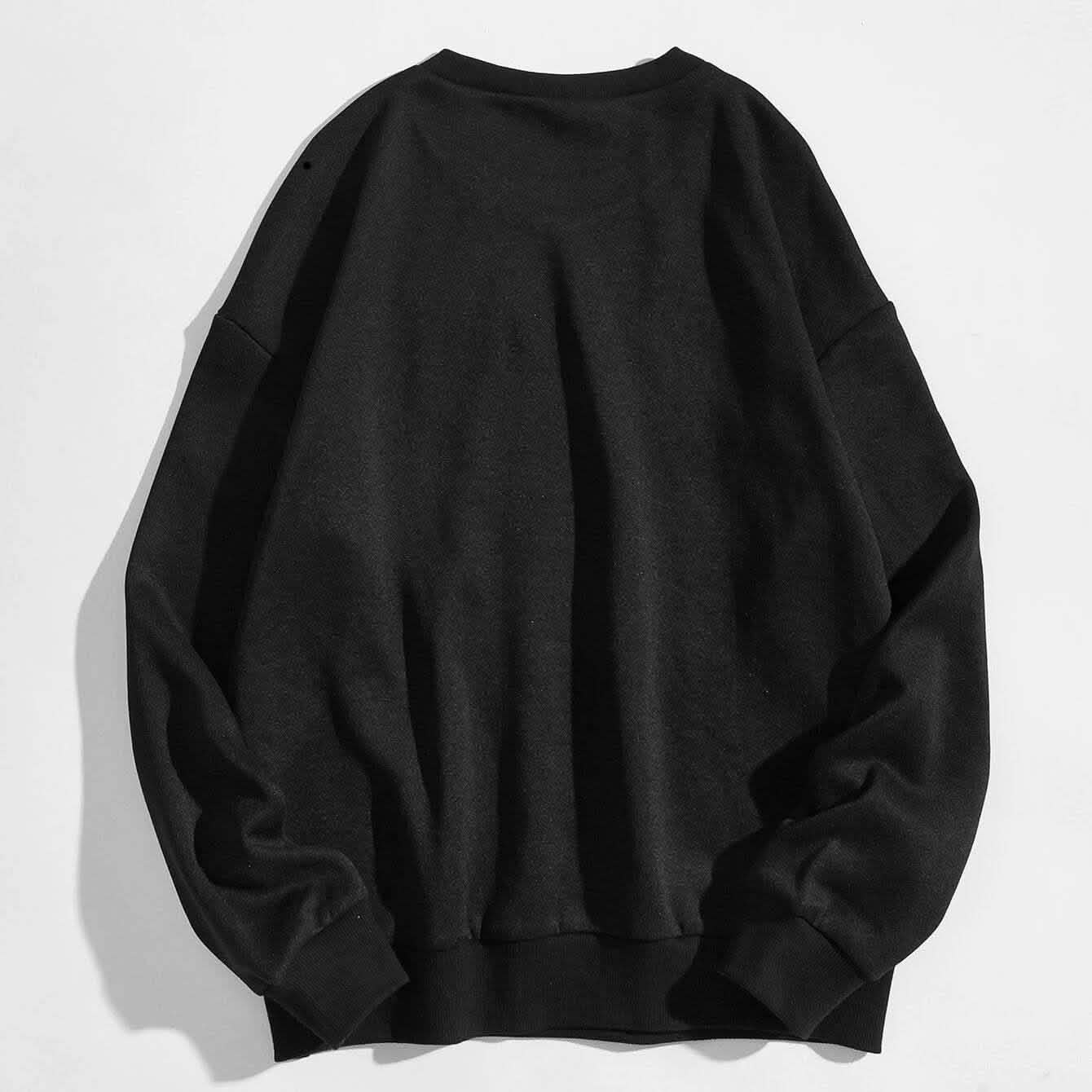 Cartoon-Grafik-Thermosweatshirt