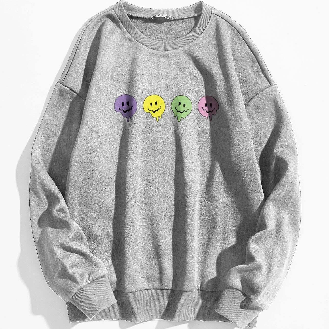 Cartoon-Grafik-Thermosweatshirt