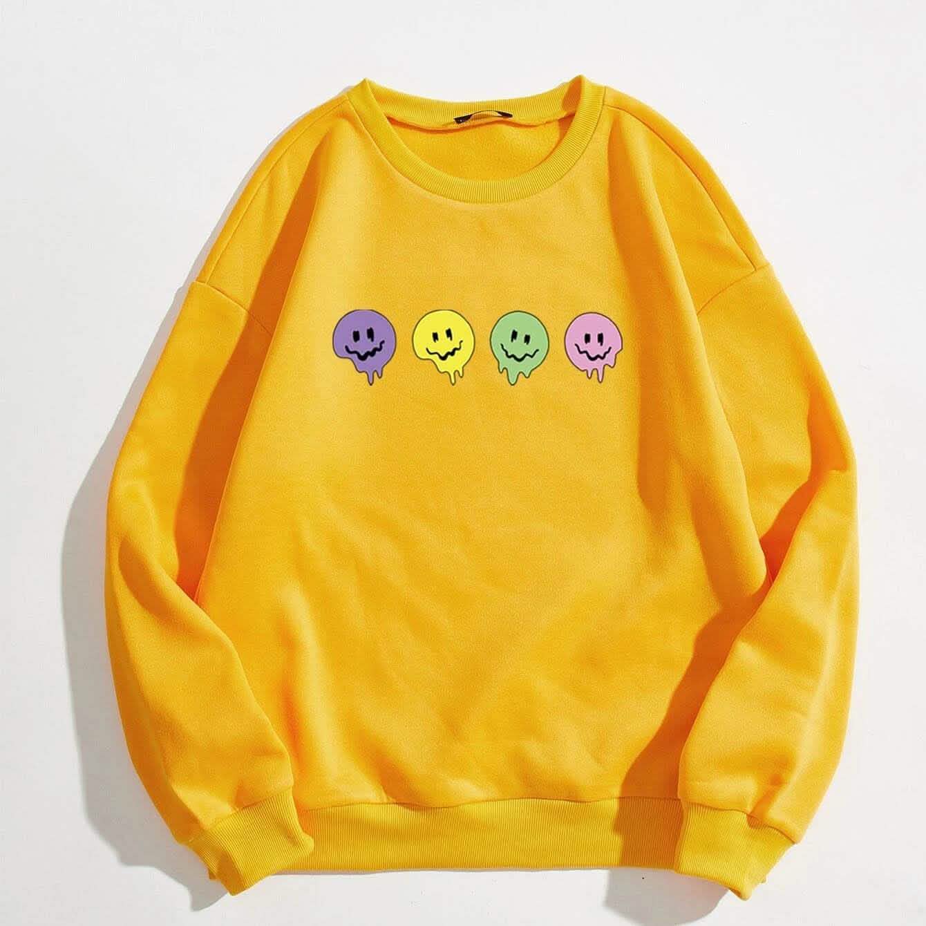 Cartoon-Grafik-Thermosweatshirt