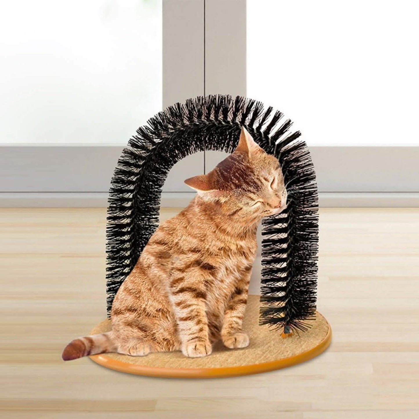 Katzenhaarbürste mit Kratzbogen