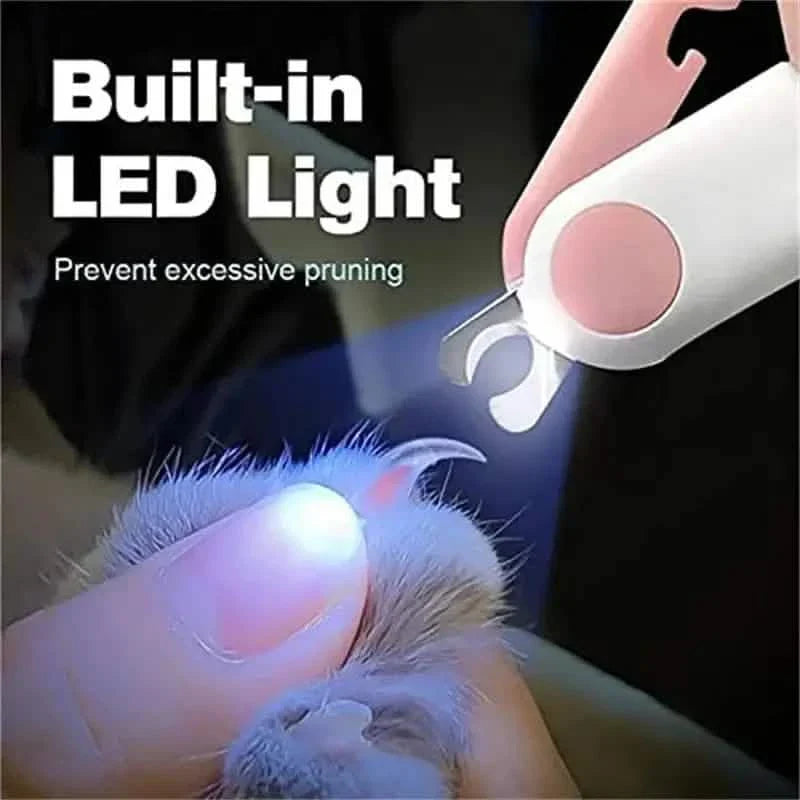 Katzenkrallenschere mit LED-Licht