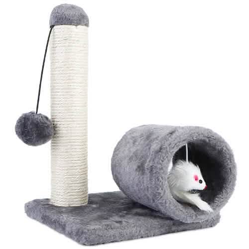Katzen-Sisal-Kratzbaumspielzeug mit Tunnel