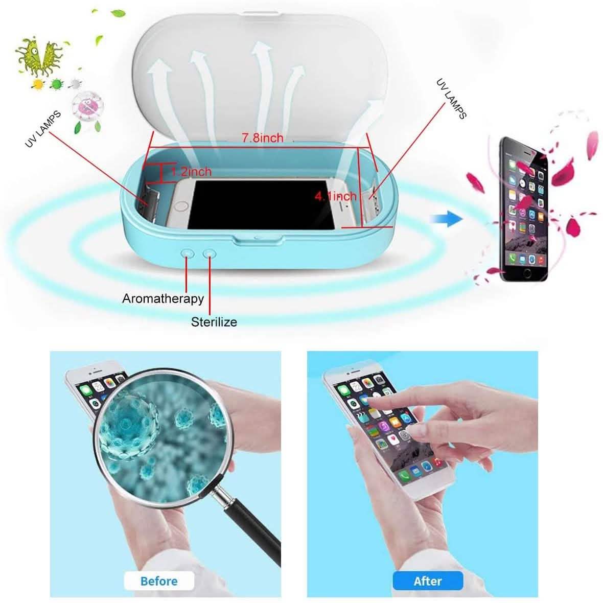 Handy-Sterilisator mit Aromatherapie-Funktion
