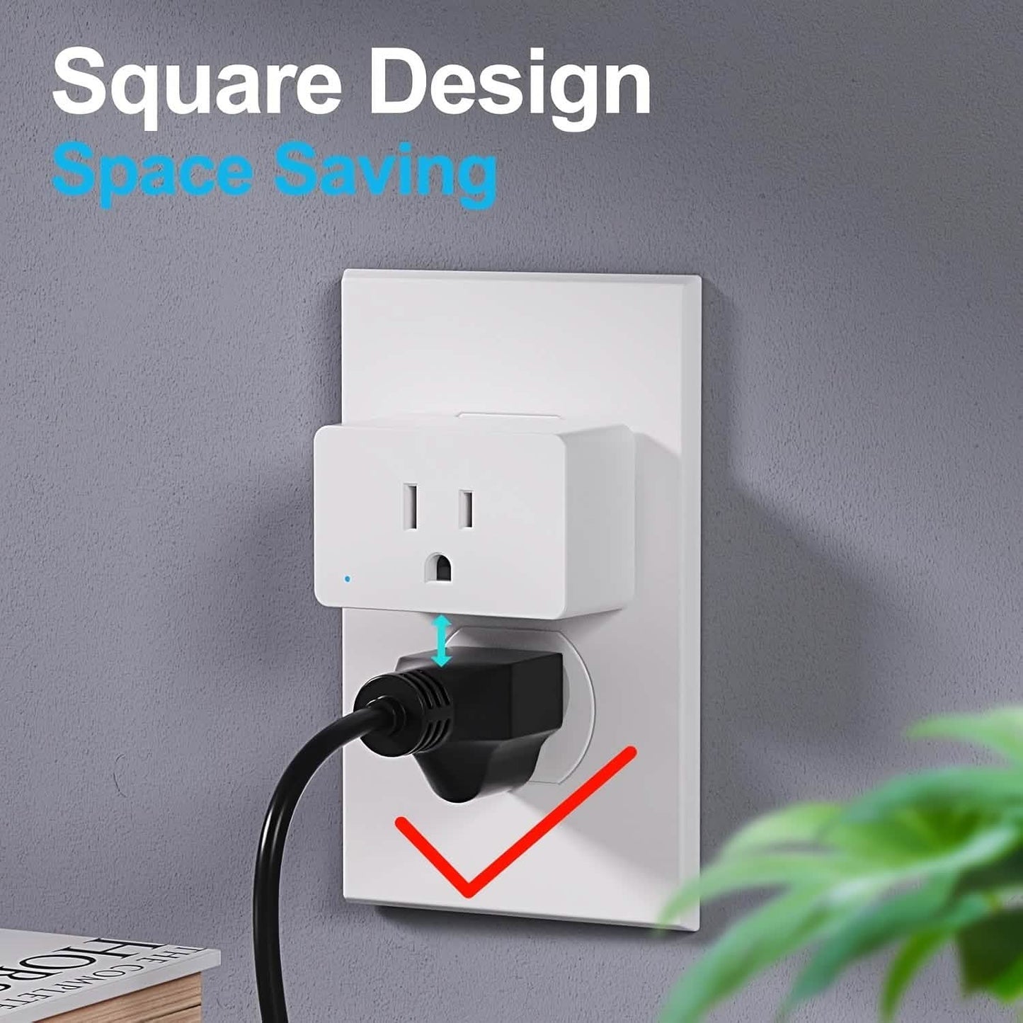 2er-Pack: WiFi Smart Plug – 15A, Timer & App-Steuerung, Funktioniert mit Alexa & Google Home