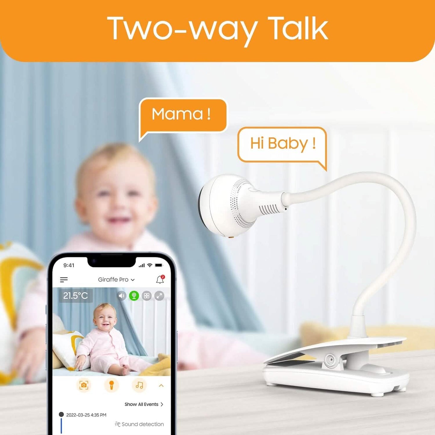 Chillax Giraffe Pro 1080p Kamera und 4,3” Video Smart Babyphone (Generalüberholt)