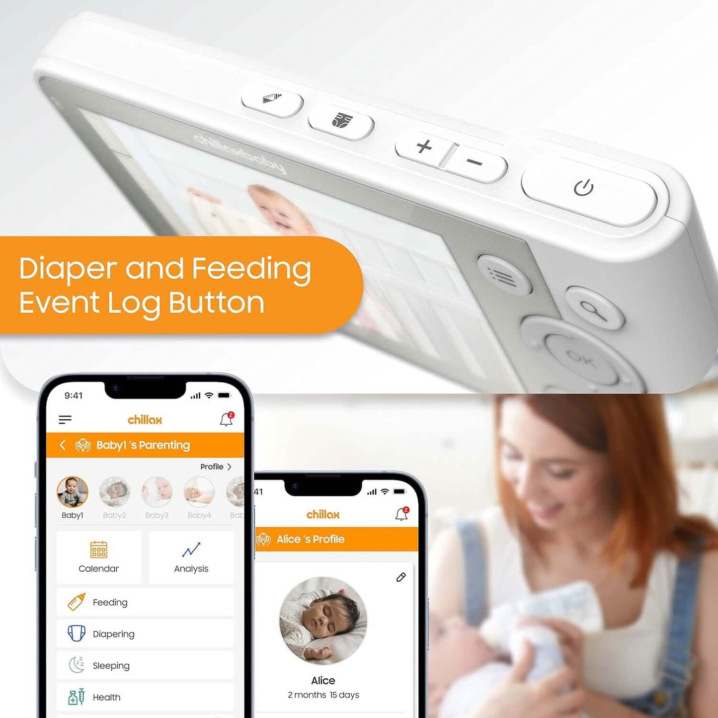 Chillax Giraffe Pro 1080p Kamera und 4,3” Video Smart Babyphone (Generalüberholt)