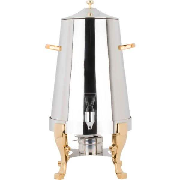 Choice Deluxe Edelstahl 80 Tassen Kaffee-Chafing-Urne mit Goldakzenten