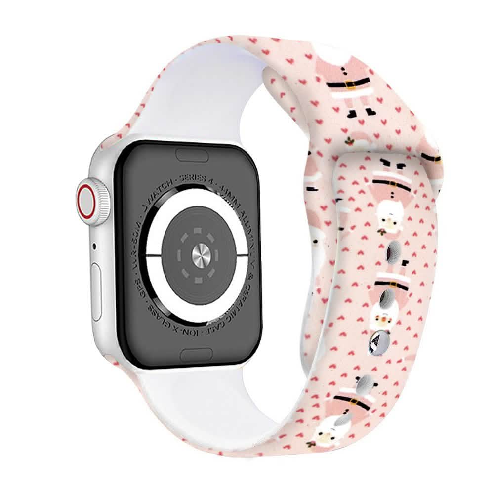 Weihnachtliche Silikonarmbänder für die Apple Watch