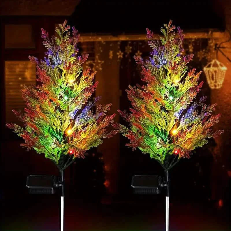 Weihnachts-Solar-Rasenlampe, Solar-Gartenleuchte Baum