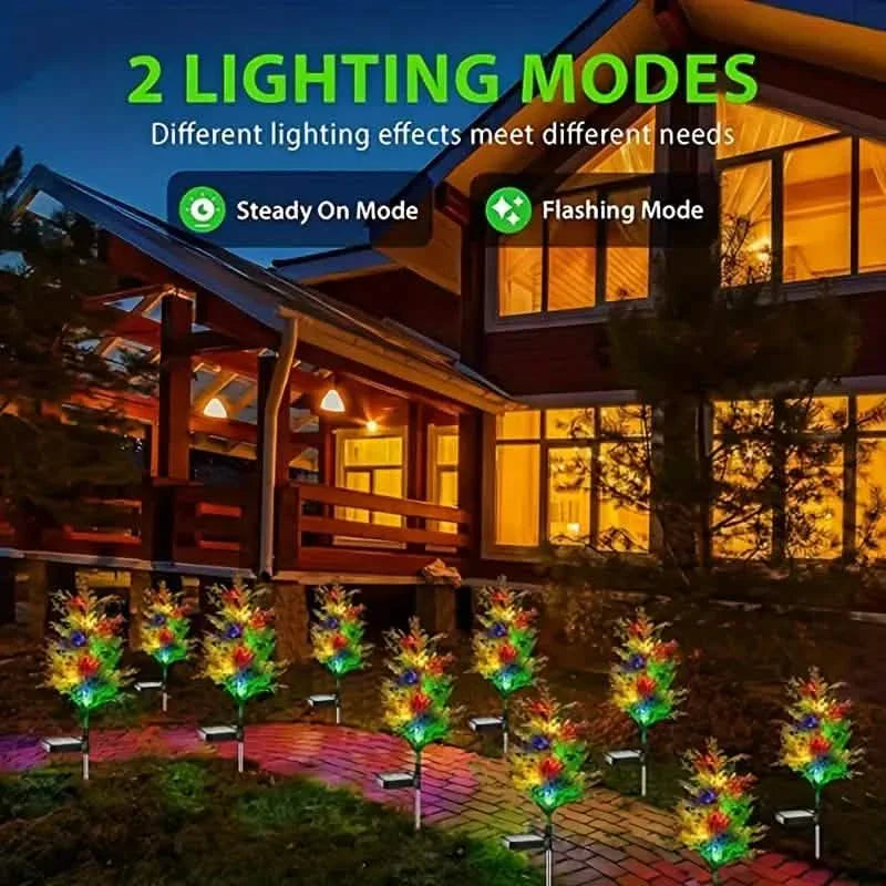 Weihnachts-Solar-Rasenlampe, Solar-Gartenleuchte Baum