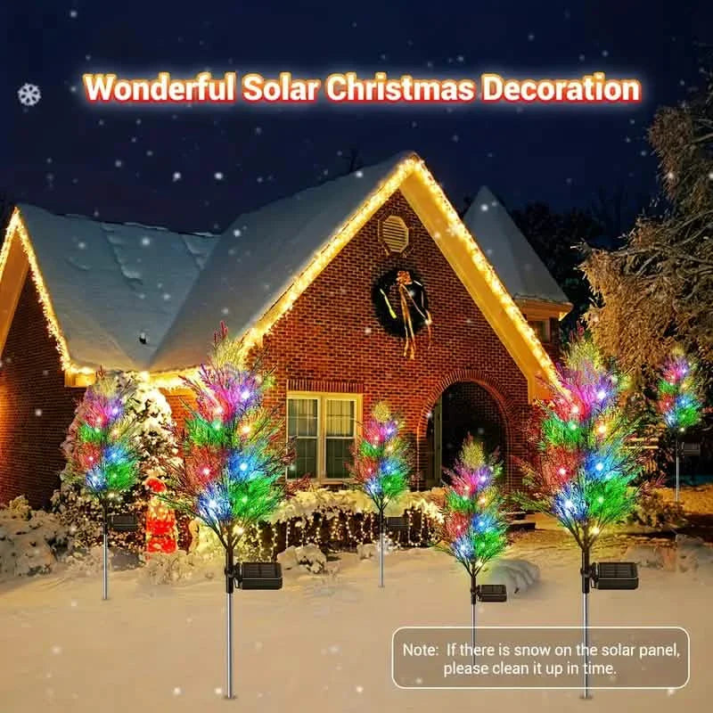 Weihnachts-Solar-Rasenlampe, Solar-Gartenleuchte Baum