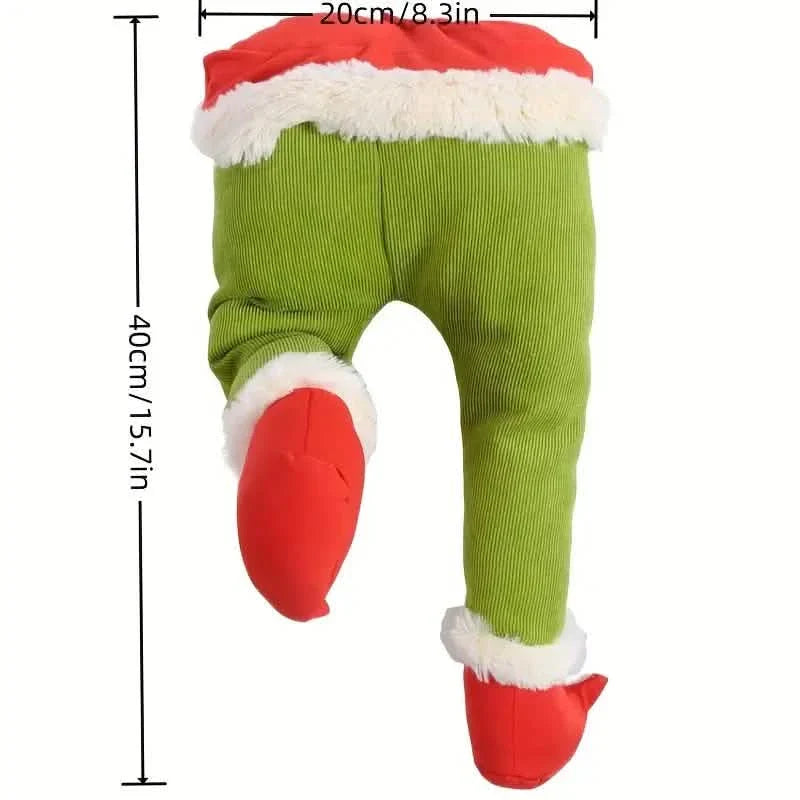 Weihnachtsdieb stahl Sackleinen-Pose