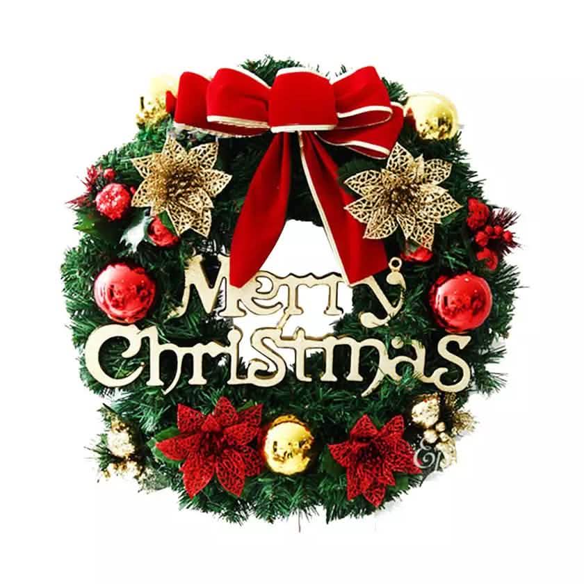 Weihnachten Kranz Haustür Wand Ornament Girlande Schleife Party Dekoration