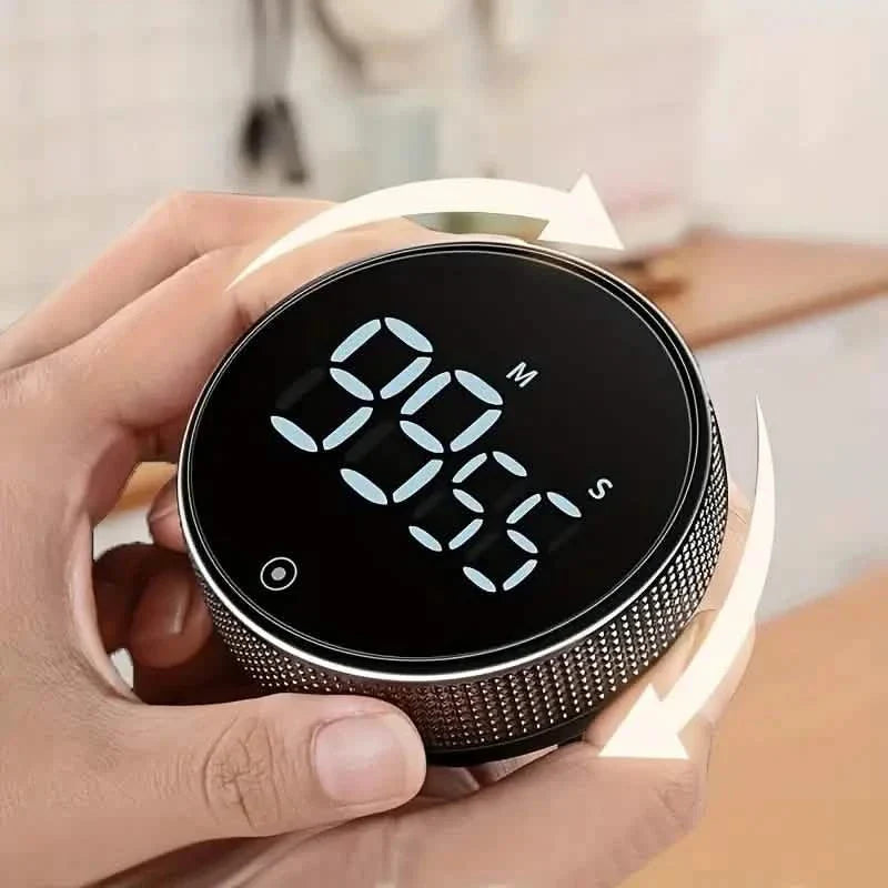 Runder Küchen-Timer – batteriebetrieben, ABS-Material, Betriebsspannung ≤36 V, Genauigkeit 0,01, keine Laserfunktion