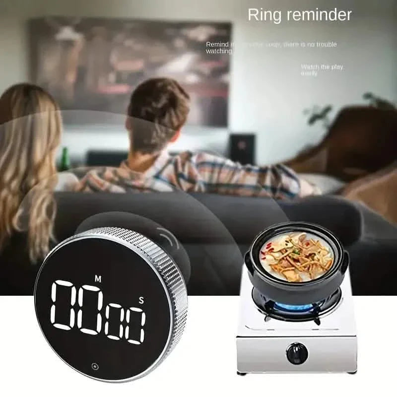 Runder Küchen-Timer – batteriebetrieben, ABS-Material, Betriebsspannung ≤36 V, Genauigkeit 0,01, keine Laserfunktion