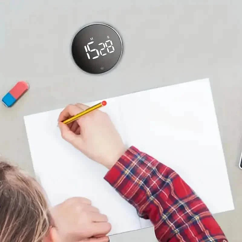 Runder Küchen-Timer – batteriebetrieben, ABS-Material, Betriebsspannung ≤36 V, Genauigkeit 0,01, keine Laserfunktion