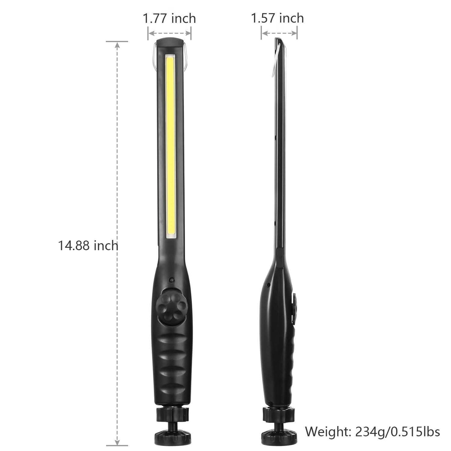 COB-Arbeitsleuchte IPX4 Handgehaltene Notfall-LED-Lampe