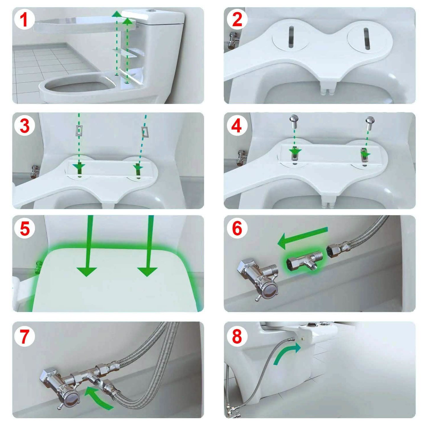 Kaltwasser-Bidet mit Selbstreinigungsfunktion