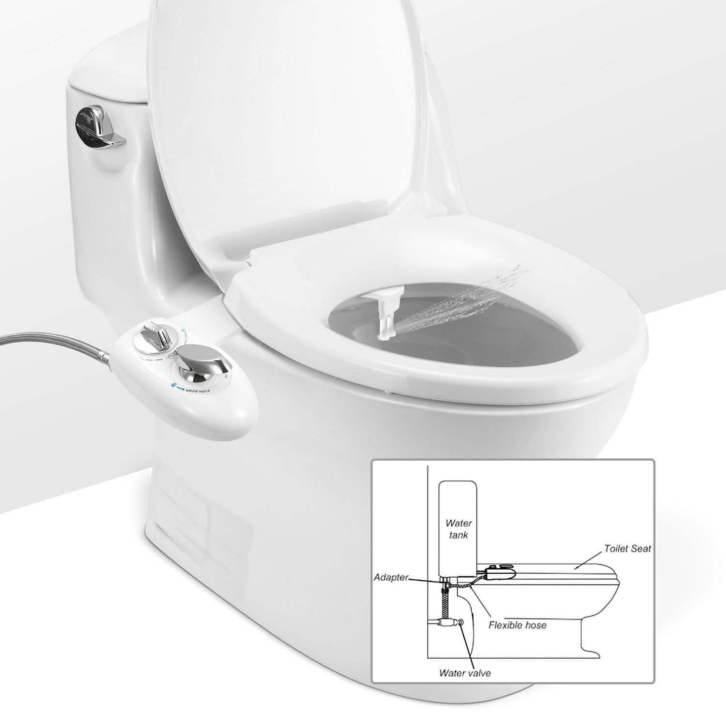Kaltwasser-Bidet mit Selbstreinigungsfunktion