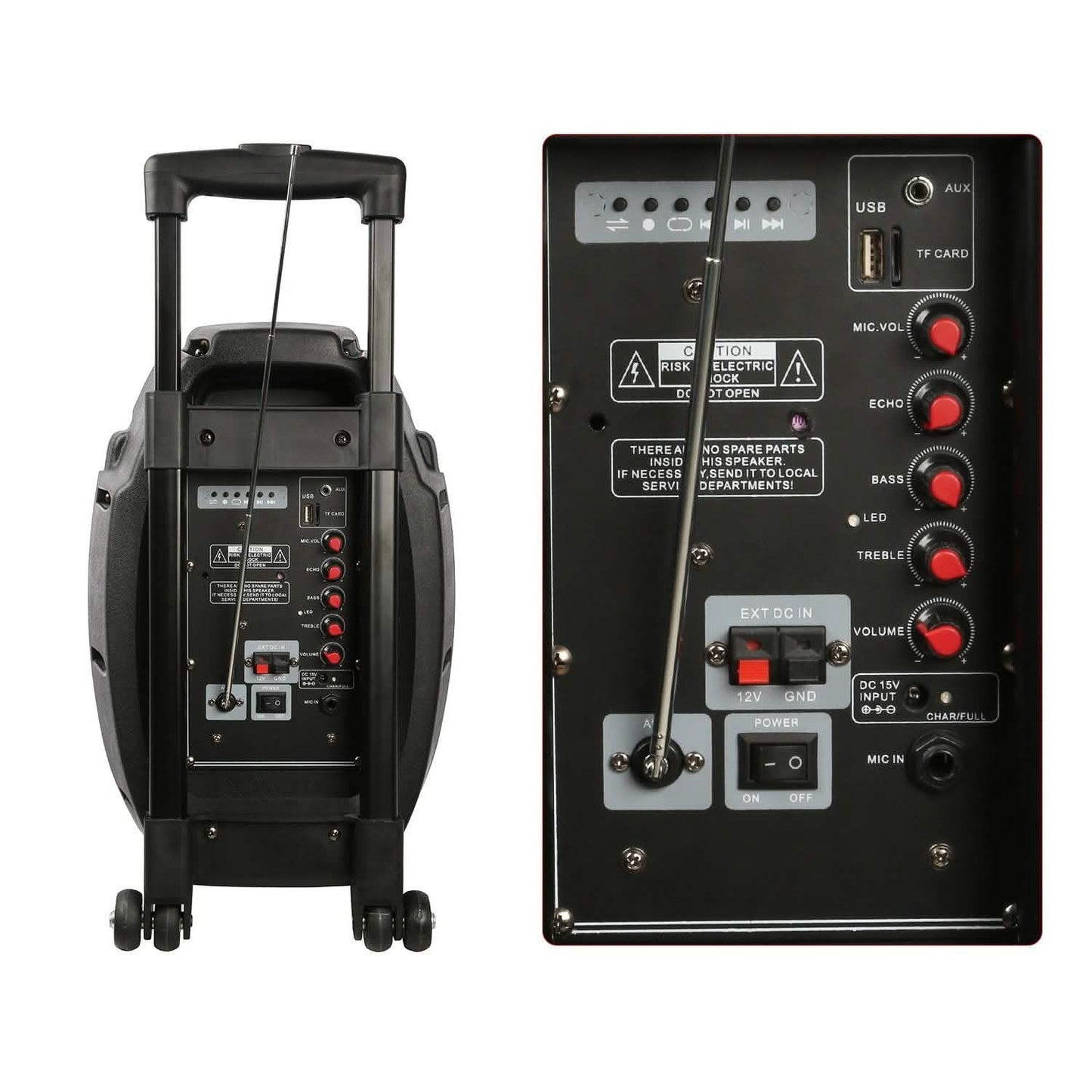 Bunter, tragbarer, kabelloser Party-Lautsprecher mit LED-Beleuchtung
