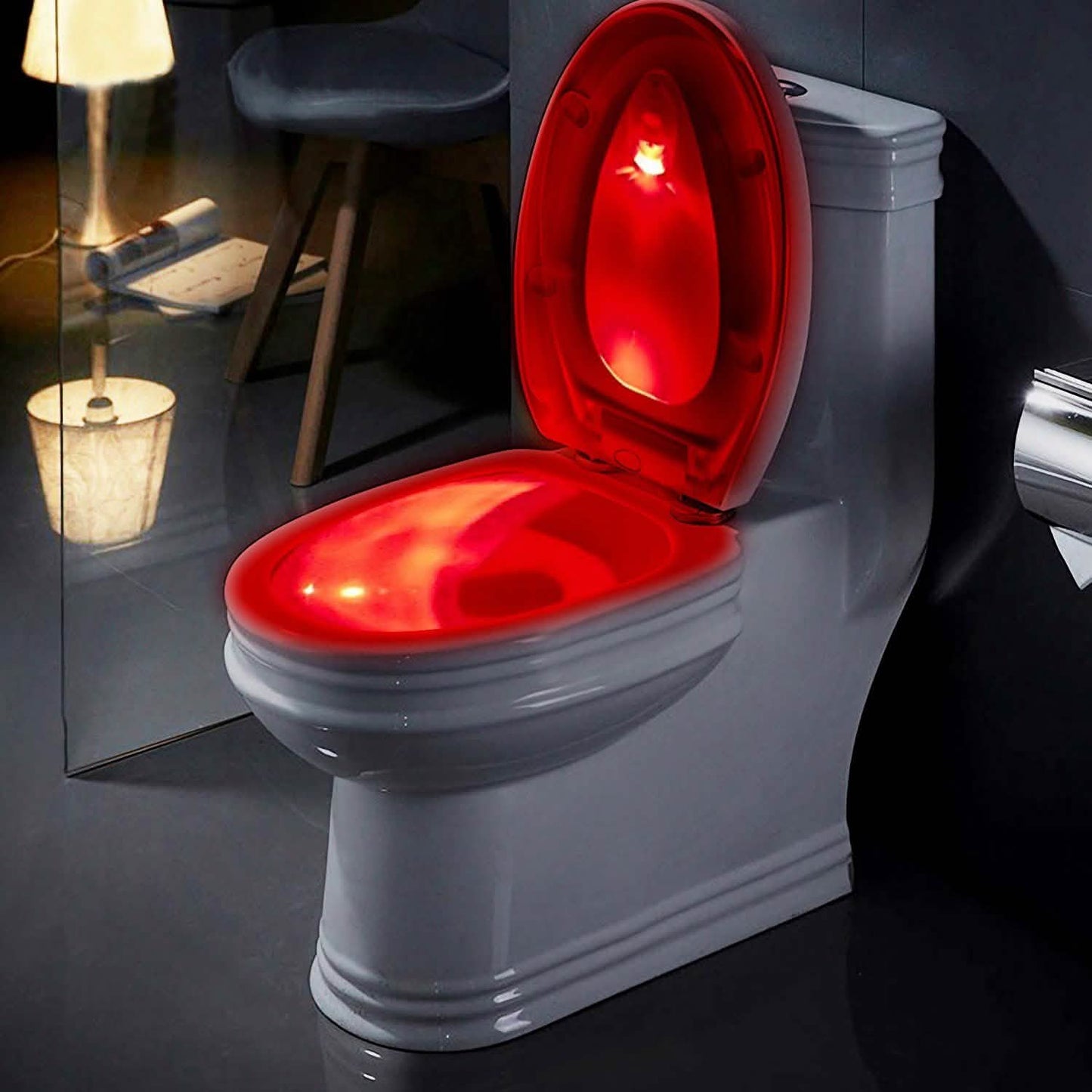 Farbige Toilettenschüssel-Bewegungssensorlichter