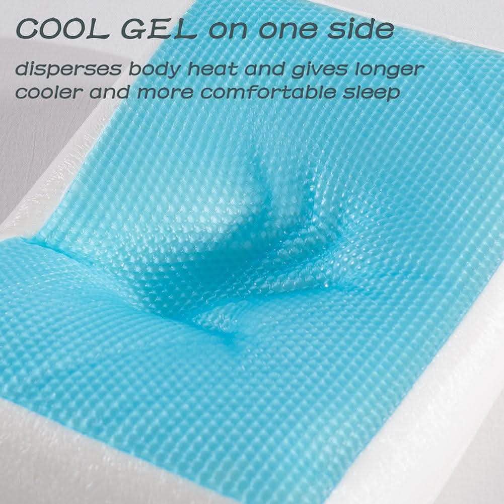 Comfort and Relax Wendbares Memory Foam Gelkissen – King