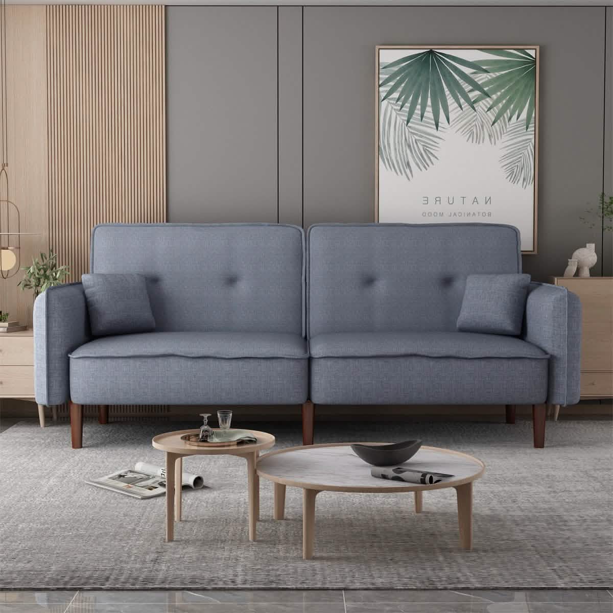 Schlafsofa mit 2 Kissen