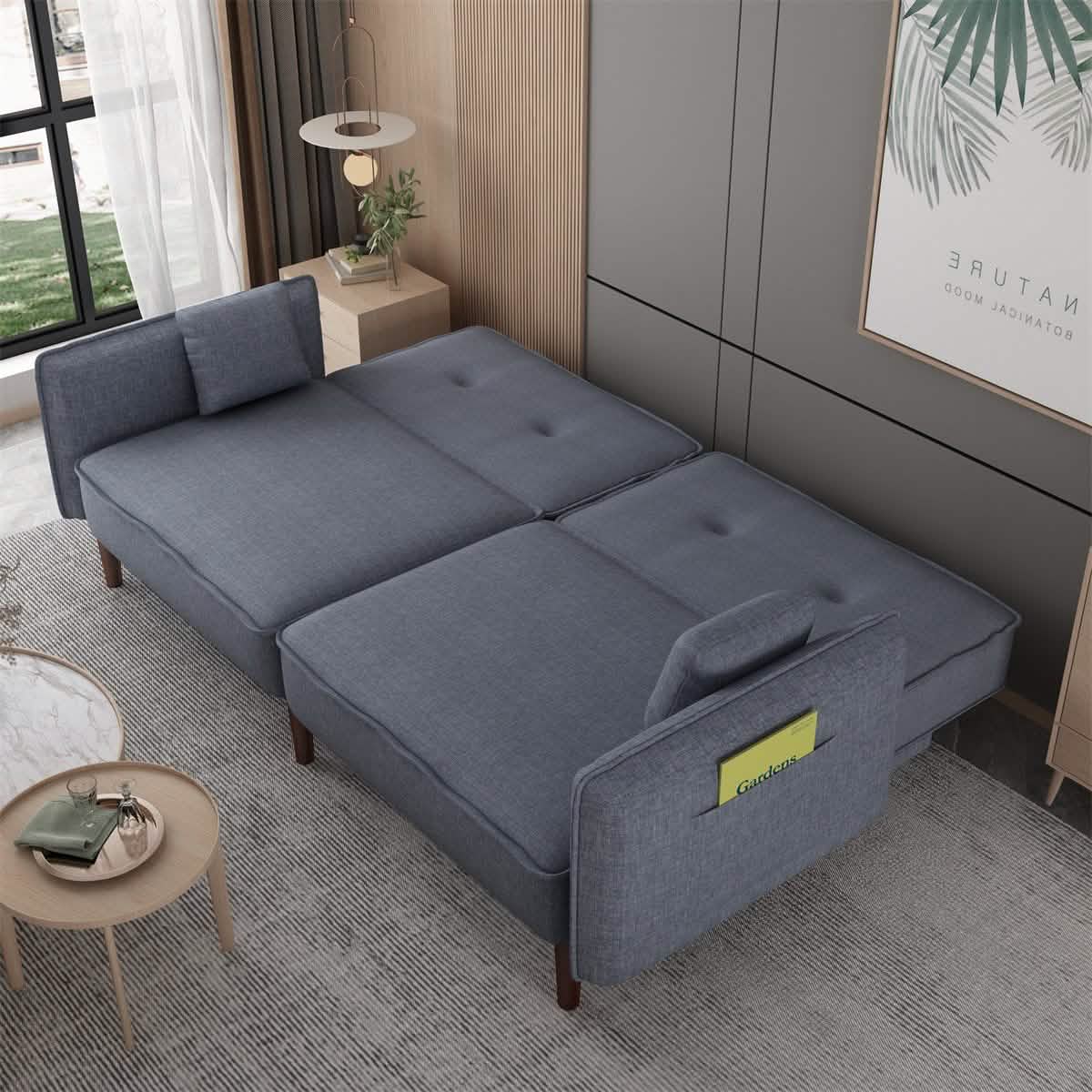 Schlafsofa mit 2 Kissen