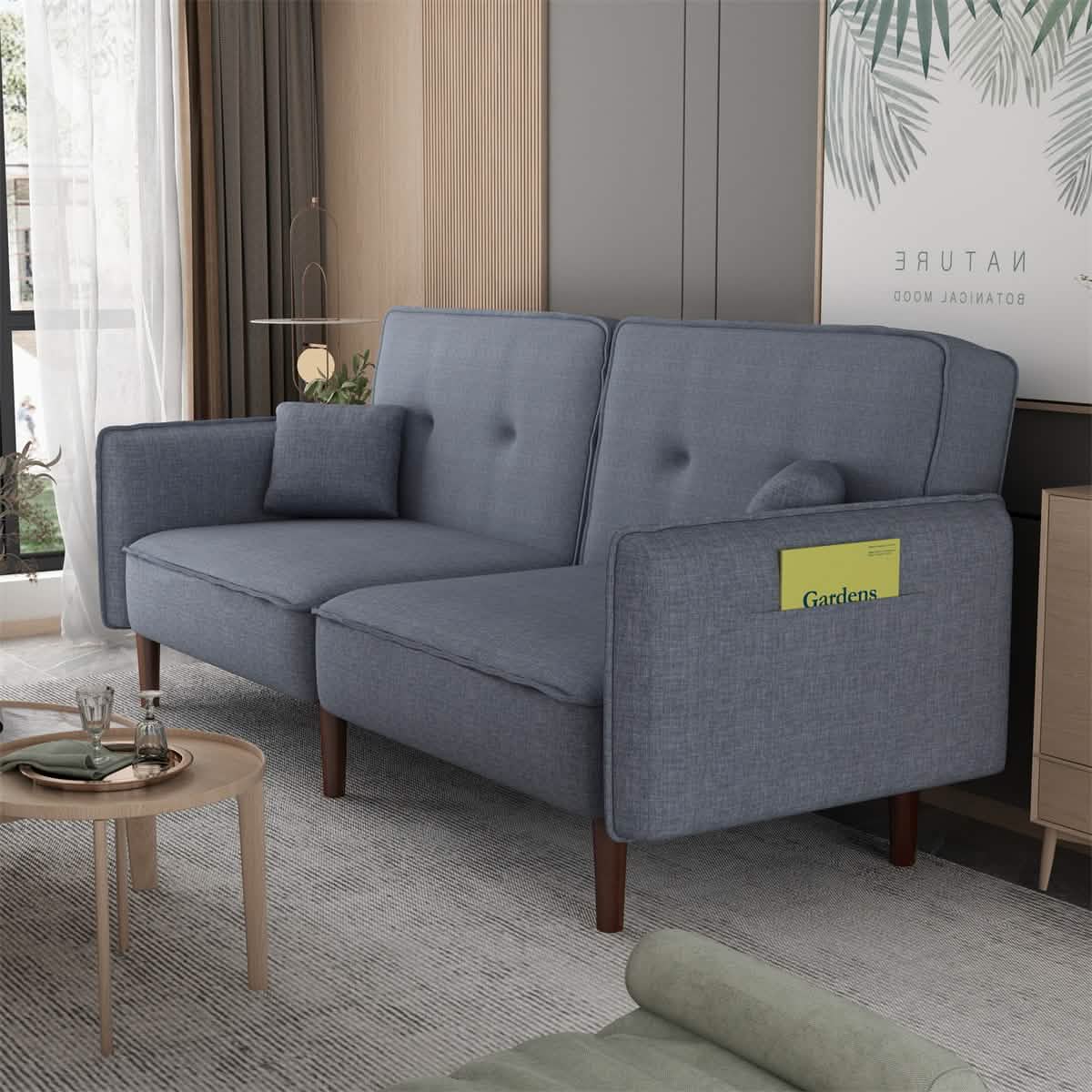 Schlafsofa mit 2 Kissen