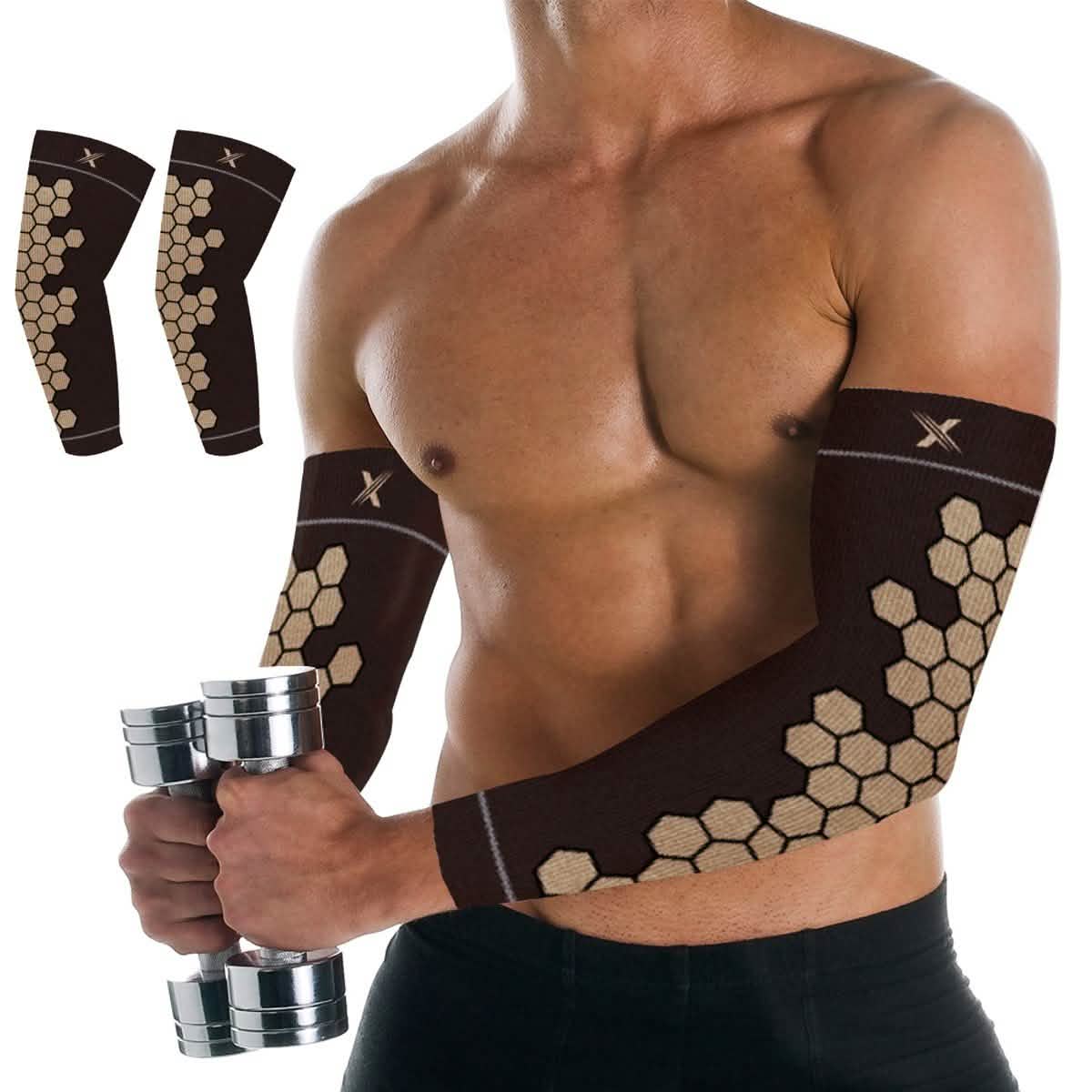 Kupfergetränkte Armkompressions-Ellenbogenstützhüllen
