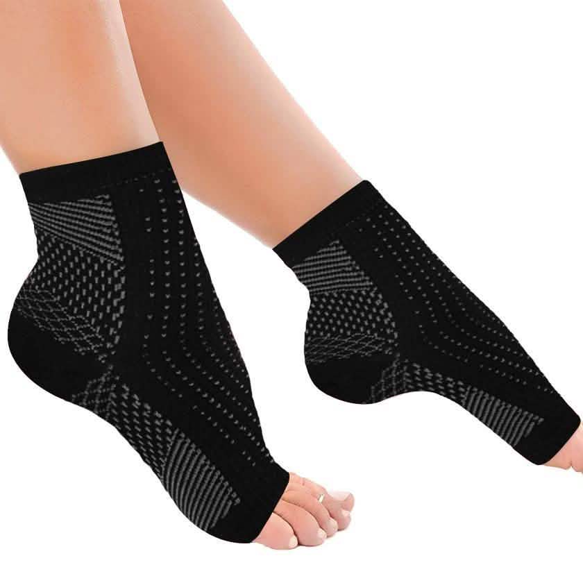 Kupferdurchwirkte Kompressionsfußmanschetten bei Plantarfasziitis