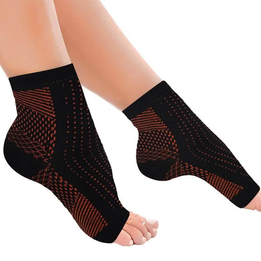 Kupferdurchwirkte Kompressionsfußmanschetten bei Plantarfasziitis