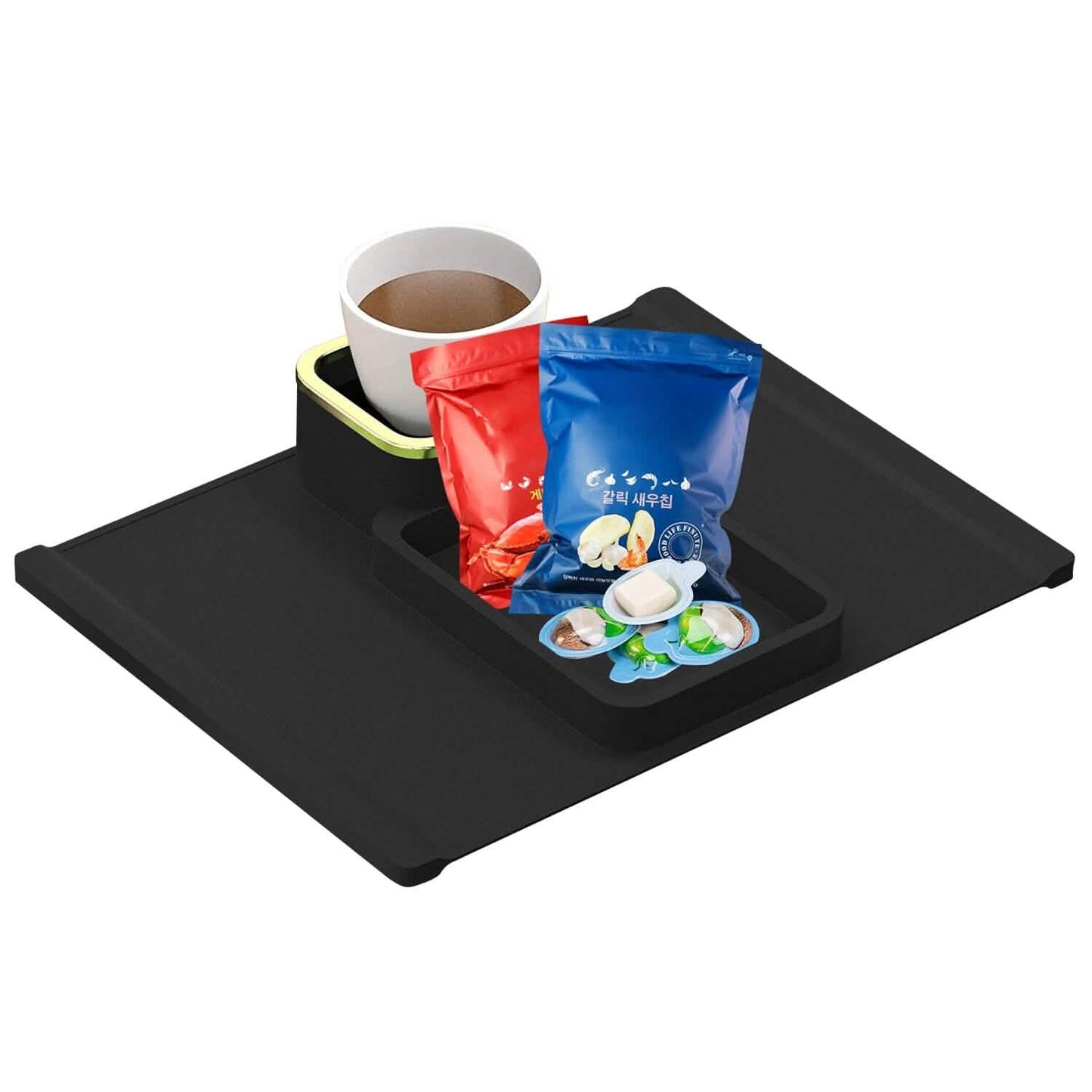 Couch Arm Tassenhalter Tablett Anti-Rutsch Anti-Spill Silikon Armlehne Fernbedienung Snack Organizer