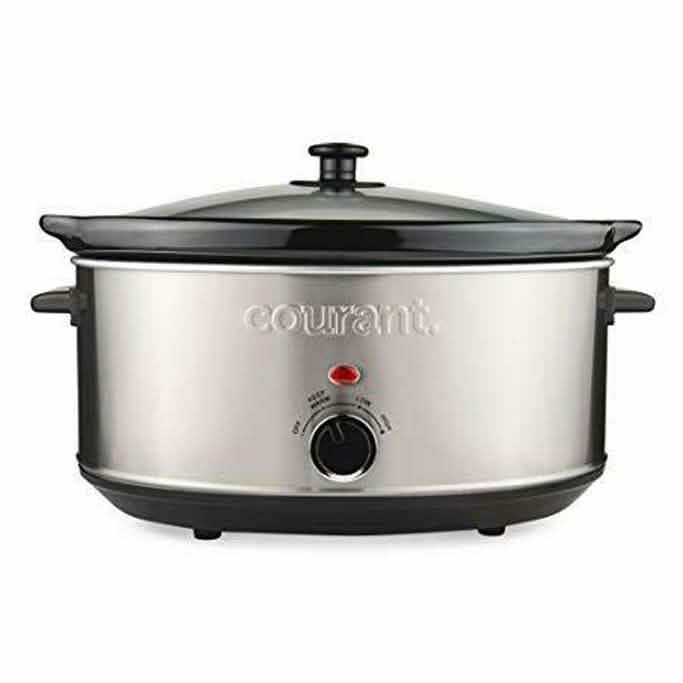 Courant Ovale Slow Cooker Keramiktopf mit einfacher Bedienung 7 Quart