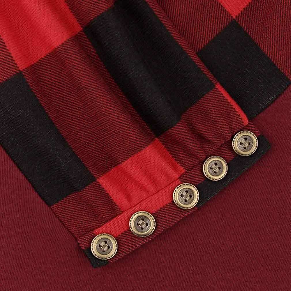 Rollkragen-Langarmshirt mit Patchwork