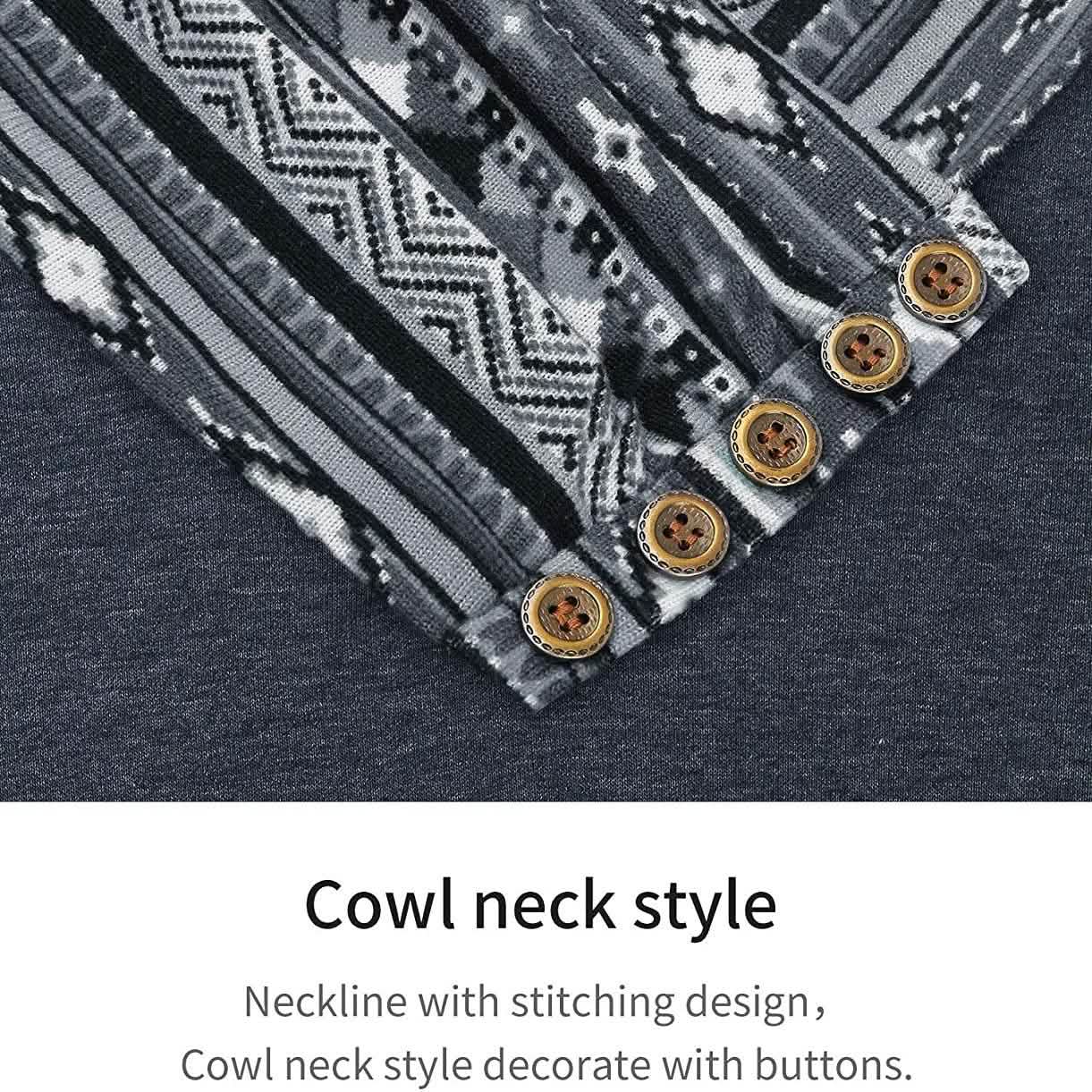 Rollkragen-Langarmshirt mit Patchwork